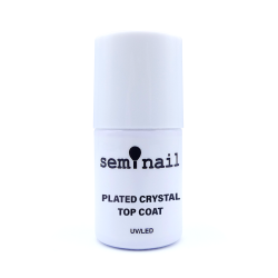 Plated Crystal Top Coat Seminail - Acabado brillante y elegante