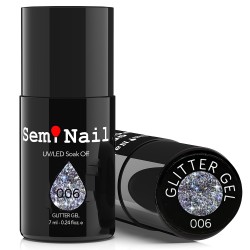 Glitter gel Seminail 006 7 ml.