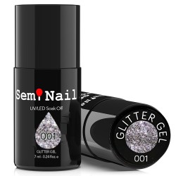 Glitter gel Seminail 001 7 ml.